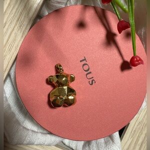 Tous 2.2CM large Gold 18kt 925 Geometric Pendant Second Hand 👋